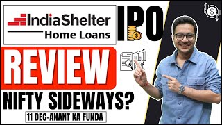 India shelter Finance  IPO REVIEW  INDIA SHELTER IPO  Nifty rangebound  11122023 [upl. by Ecilahc]