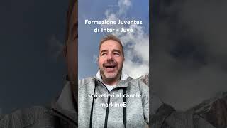 Formazione Juventus probabile di Inter Juve di stasera ore 2045 [upl. by Hey]