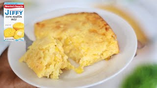 Moist amp Easy Jiffy Mix Corn Casserole Recipe  Thanksgiving Recipes [upl. by Mohandis]