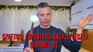 Szaftos töpörtyűs kagylótészta basamellel [upl. by Azne267]