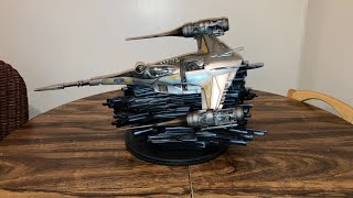 An Unboxing And Review Of Iron Studios’ Star Wars N1 Starfighter Polystone Statue [upl. by Aneelahs]