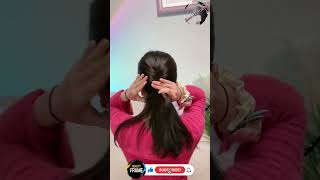 Unique Hair hacks Easy Simple hairstyles shorts beautyframe hairstyletutorial ytshortsvideo [upl. by Yert]