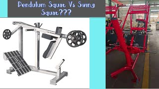 Pendulum Squat vs Swing Squat [upl. by Crescint]