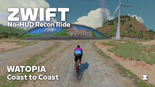 Zwift noHUD recon Coast to Coast [upl. by Theurer]