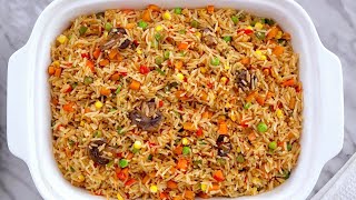 EASY VEGETABLE FRIED RICE RECIPE  Ready in 25 Minutes VEGANPLANT BASED RECIPES  ZEELICIOUS FOODS [upl. by Tenay279]