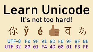 Unicode in friendly terms ASCII UTF8 code points character encodings and more [upl. by Materse]