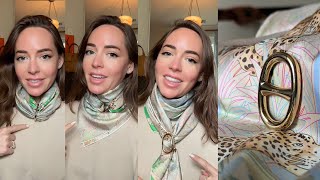 3 Ways to Wear the Hermès Chaine d’Ancre Scarf Ring [upl. by Rivkah989]