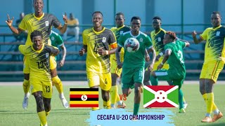 LIVE UGANDA VS BURUNDI  U20 AFCON CECAFA QUALIFIERS 2024  THIRD PLACE PLAYOFF [upl. by Hanley]