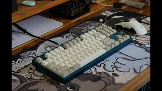 Cycle8 with lubed Gateron Jades Typing ASMR Typing Test [upl. by Susejedairam95]