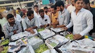 हिरवं गार द्राक्षे चा आजचा लिलाव \\ Green Grapes Todays Auction Solapur Market Yard  एन आर टी [upl. by Nikolas]