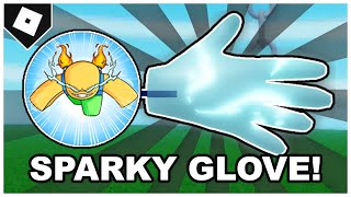 Slap Battles  FULL GUIDE How to get SPARKY GLOVE  quotINCREDIBLE RUNNING MANquot BADGE ROBLOX [upl. by Ellenet]