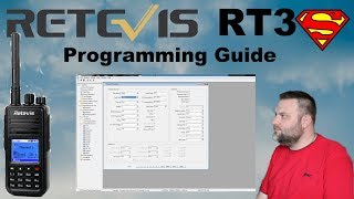 Retevis RT3S Dual Band DMR Radio Programming Guide amp Import full DMR database [upl. by Esmaria553]