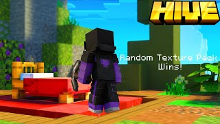 Blue 128x and Peguin Pack For Bedwars solo wins Hive [upl. by Irish]