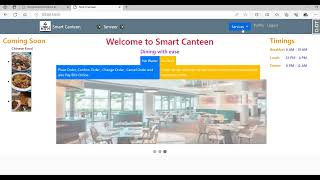 Smart Canteen Web Application Intro Clip 1 [upl. by Otrebmuh]