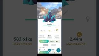 ✨️Evolucionando a Gigalith Shiny en Pokémon Go✨️ PokemonGo pokémon shorts [upl. by Ainahpets]