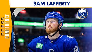 quotIve Always Been a Fan of This Hockey Clubquot  Sam Lafferty On His Decision to Sign With Buffalo [upl. by Willner377]