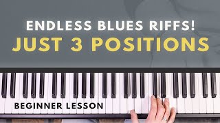 The 3 EASY MUST KNOW Blues Piano Chord Positions You Hear All The Time [upl. by Noyr]