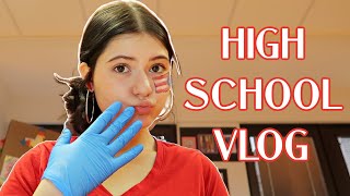 Trying not to get caught vlogging at my High School  Day in my Life at High School [upl. by Girard348]