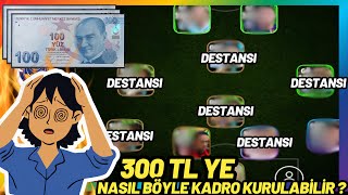 300 TL YE BU KADRO NASIL YAPILIR   EFOOTBALL 2024 MOBİLE [upl. by Naillij]