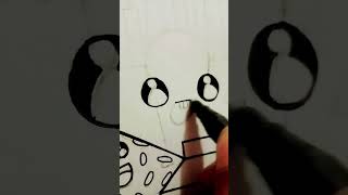 How To Draw Doodle Art Food Doodle Art Work 👍🖤 [upl. by Llednek]