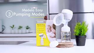 How to Use  3 Pumping Modes Medela Easy Breastpump [upl. by Yettie]