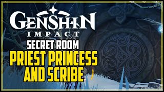 How to Open Dragonspine Sealed Door Genshin Impact Priest Box Princess Box And Scribe Box [upl. by Anselmo801]