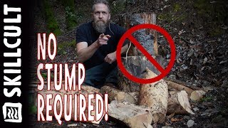 AXE Propaganda Ground Level Splitting No Stumps Axe Chopped FireWood [upl. by Nnyleitak734]