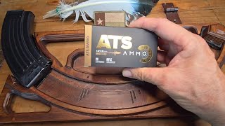 762x39 ATS AK ammo review Optics Planet Budget Brass AK ammo [upl. by Ellerahc344]