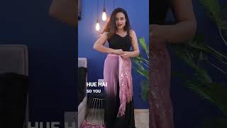 SEQUIN Saree in 1 Minute shorts [upl. by Anaiad]