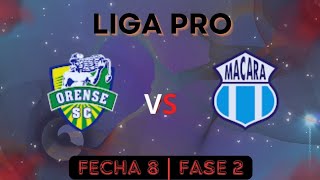 ORENSE vs MACARÁ donde ver el partido de la LIGA PRO  Campeonato Ecuatoriano 2024 [upl. by Higinbotham]