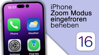 iPhone ZoomVergrößerung ausschalten So gehts [upl. by Ruhtracam141]