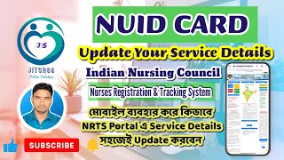 How to Update Service Details in NRTS Portal  NUID Portal Update Service Detsils  INC  NRTS [upl. by Yrotciv]