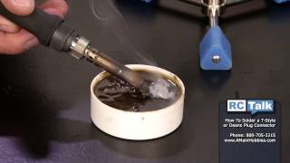 How To Solder An RC Plug AMain Hobbies RC Talk [upl. by Burrell]