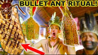 STUNG by 200 BULLET ANTS Bullet Ant Glove Ritual [upl. by Eeliah]