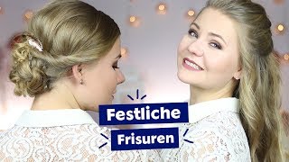 Festliche Frisuren selber machen I DominoKati [upl. by Nodababus]