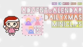 how to draw santas angels  13th dec adventcalendar  xmas christmas  pixel art perler beads [upl. by Aniretak]