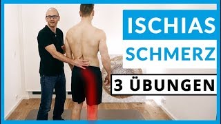 Ischiasschmerzen loswerden 3 SOFORTÜbungen [upl. by Maxfield]