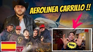 ESPAÑOL REACCIONA A AEROLINEA CARRILLO T3R Elemento Ft Gerardo Ortiz  JON SINACHE [upl. by Aikkin]