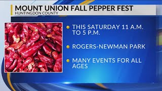 Mount Union Fall Pepper Fest happening this weekend [upl. by Notterb704]