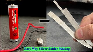 How to make silver solder at home [upl. by Yllut]