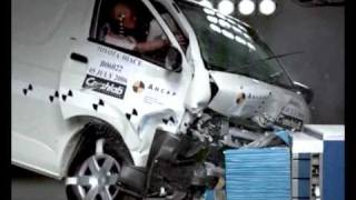 Toyota Hiace 2005 ANCAP Crash Test 3 stars [upl. by Novhaj]