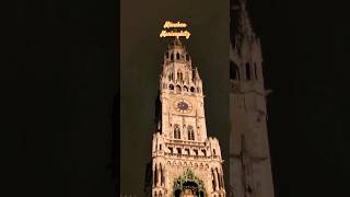 This is📍Germany Marienplatz  Munich city centre in evening  travel vibes bavaria shorts [upl. by Finlay]