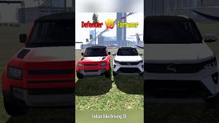 FORTUNER VS DEFENDER RAMP CHALLENGE  INDIAN BIKE DRIVING 3D indianbikedriving3d shorts gaming [upl. by Aicilegna]