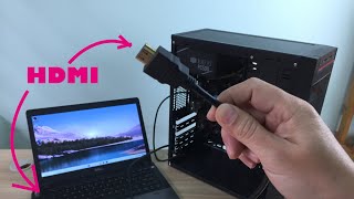 How to setup Laptop as a Monitor [upl. by Bridge]