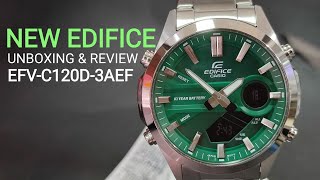 UNBOXING AND REVIEW CASIO EDIFICE EFVC120D3AEF [upl. by Feil145]