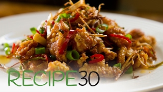 Spicy Asian Garlic Fried Chicken  By RECIPE30com [upl. by Cecil325]