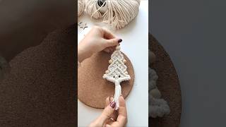 Makramé karácsonyfa dekoráció készítés  macrame xmas decor macrametutorial [upl. by Ecnerwal726]