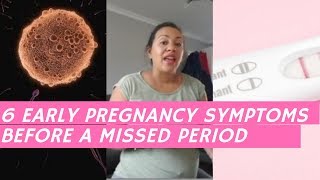 6 early pregnancy symptoms before youve missed a period  Midwife Marley [upl. by Eahsal]