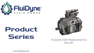 FluiDyne A10V Piston Pump Replacement to Rexroth [upl. by Fiester987]