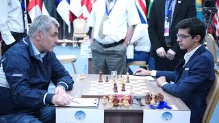 Nice final moment when Vassily Ivanchuk offers a draw to Anish Giri [upl. by Barr932]